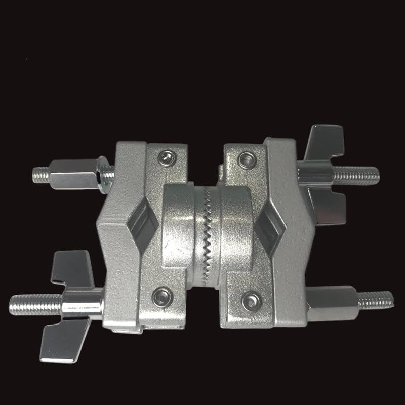 AIAS Rotating Multi Angle Clamp for Drums â€“ Adjustable Drum Hardware Clamp with Toothed Lock â€“ Fits 3/8" to 1 1/4" Tubes â€“ Secure Mount for Cymbal Arms, Tom Holders, Percussion & Accessories - Image 4